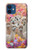W3916 Alpaca Family Baby Alpaca Hard Case and Leather Flip Case For iPhone 12 mini