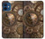 W3927 Compass Clock Gage Steampunk Hard Case and Leather Flip Case For iPhone 12 mini