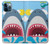 W3947 Shark Helicopter Cartoon Hard Case and Leather Flip Case For iPhone 12 Pro Max