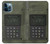 W3959 Military Radio Graphic Print Hard Case and Leather Flip Case For iPhone 12 Pro Max
