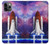 W3913 Colorful Nebula Space Shuttle Hard Case and Leather Flip Case For iPhone 11 Pro