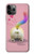 W3923 Cat Bottom Rainbow Tail Hard Case and Leather Flip Case For iPhone 11 Pro