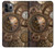 W3927 Compass Clock Gage Steampunk Hard Case and Leather Flip Case For iPhone 11 Pro