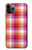 W3941 LGBT Lesbian Pride Flag Plaid Hard Case and Leather Flip Case For iPhone 11 Pro