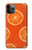 W3946 Seamless Orange Pattern Hard Case and Leather Flip Case For iPhone 11 Pro