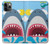 W3947 Shark Helicopter Cartoon Hard Case and Leather Flip Case For iPhone 11 Pro