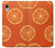 W3946 Seamless Orange Pattern Hard Case and Leather Flip Case For iPhone XR