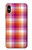 W3941 LGBT Lesbian Pride Flag Plaid Hard Case and Leather Flip Case For iPhone X, iPhone XS