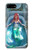 W3911 Cute Little Mermaid Aqua Spa Hard Case and Leather Flip Case For iPhone 7 Plus, iPhone 8 Plus