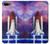 W3913 Colorful Nebula Space Shuttle Hard Case and Leather Flip Case For iPhone 7 Plus, iPhone 8 Plus