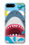 W3947 Shark Helicopter Cartoon Hard Case and Leather Flip Case For iPhone 7 Plus, iPhone 8 Plus