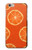W3946 Seamless Orange Pattern Hard Case and Leather Flip Case For iPhone 6 6S