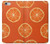 W3946 Seamless Orange Pattern Hard Case and Leather Flip Case For iPhone 6 6S