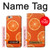 W3946 Seamless Orange Pattern Hard Case and Leather Flip Case For iPhone 6 6S