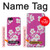 W3924 Cherry Blossom Pink Background Hard Case and Leather Flip Case For iPhone 5 5S SE