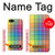 W3942 LGBTQ Rainbow Plaid Tartan Hard Case and Leather Flip Case For iPhone 5 5S SE