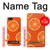 W3946 Seamless Orange Pattern Hard Case and Leather Flip Case For iPhone 5 5S SE