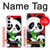 W3929 Cute Panda Eating Bamboo Hard Case and Leather Flip Case For Samsung Galaxy S23