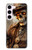 W3949 Steampunk Skull Smoking Hard Case and Leather Flip Case For Samsung Galaxy S23