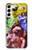 W3914 Colorful Nebula Astronaut Suit Galaxy Hard Case and Leather Flip Case For Samsung Galaxy S23 Plus
