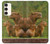 W3917 Capybara Family Giant Guinea Pig Hard Case and Leather Flip Case For Samsung Galaxy S23 Plus