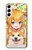 W3918 Baby Corgi Dog Corgi Girl Candy Hard Case and Leather Flip Case For Samsung Galaxy S23 Plus