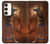 W3919 Egyptian Queen Cleopatra Anubis Hard Case and Leather Flip Case For Samsung Galaxy S23 Plus