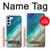 W3920 Abstract Ocean Blue Color Mixed Emerald Hard Case and Leather Flip Case For Samsung Galaxy S23 Plus