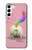 W3923 Cat Bottom Rainbow Tail Hard Case and Leather Flip Case For Samsung Galaxy S23 Plus
