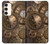 W3927 Compass Clock Gage Steampunk Hard Case and Leather Flip Case For Samsung Galaxy S23 Plus