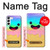 W3939 Ice Cream Cute Smile Hard Case and Leather Flip Case For Samsung Galaxy S23 Plus