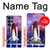 W3913 Colorful Nebula Space Shuttle Hard Case and Leather Flip Case For Samsung Galaxy S23 Ultra