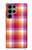 W3941 LGBT Lesbian Pride Flag Plaid Hard Case and Leather Flip Case For Samsung Galaxy S23 Ultra