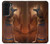 W3919 Egyptian Queen Cleopatra Anubis Hard Case and Leather Flip Case For Samsung Galaxy S22