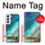 W3920 Abstract Ocean Blue Color Mixed Emerald Hard Case and Leather Flip Case For Samsung Galaxy S22