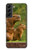 W3917 Capybara Family Giant Guinea Pig Hard Case and Leather Flip Case For Samsung Galaxy S22 Plus