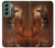 W3919 Egyptian Queen Cleopatra Anubis Hard Case and Leather Flip Case For Samsung Galaxy S22 Plus