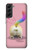 W3923 Cat Bottom Rainbow Tail Hard Case and Leather Flip Case For Samsung Galaxy S22 Plus