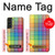 W3942 LGBTQ Rainbow Plaid Tartan Hard Case and Leather Flip Case For Samsung Galaxy S22 Plus