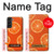 W3946 Seamless Orange Pattern Hard Case and Leather Flip Case For Samsung Galaxy S22 Plus