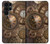 W3927 Compass Clock Gage Steampunk Hard Case and Leather Flip Case For Samsung Galaxy S22 Ultra