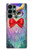 W3934 Fantasy Nerd Owl Hard Case and Leather Flip Case For Samsung Galaxy S22 Ultra