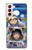 W3915 Raccoon Girl Baby Sloth Astronaut Suit Hard Case and Leather Flip Case For Samsung Galaxy S21 5G