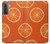 W3946 Seamless Orange Pattern Hard Case and Leather Flip Case For Samsung Galaxy S21 5G