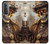 W3949 Steampunk Skull Smoking Hard Case and Leather Flip Case For Samsung Galaxy S21 5G