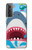 W3947 Shark Helicopter Cartoon Hard Case and Leather Flip Case For Samsung Galaxy S21 Plus 5G, Galaxy S21+ 5G