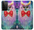 W3934 Fantasy Nerd Owl Hard Case and Leather Flip Case For Samsung Galaxy S21 Ultra 5G