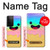 W3939 Ice Cream Cute Smile Hard Case and Leather Flip Case For Samsung Galaxy S21 Ultra 5G