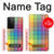 W3942 LGBTQ Rainbow Plaid Tartan Hard Case and Leather Flip Case For Samsung Galaxy S21 Ultra 5G