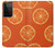W3946 Seamless Orange Pattern Hard Case and Leather Flip Case For Samsung Galaxy S21 Ultra 5G